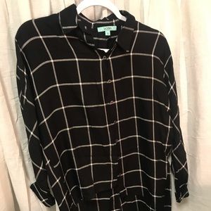 Karlie plaid shirt